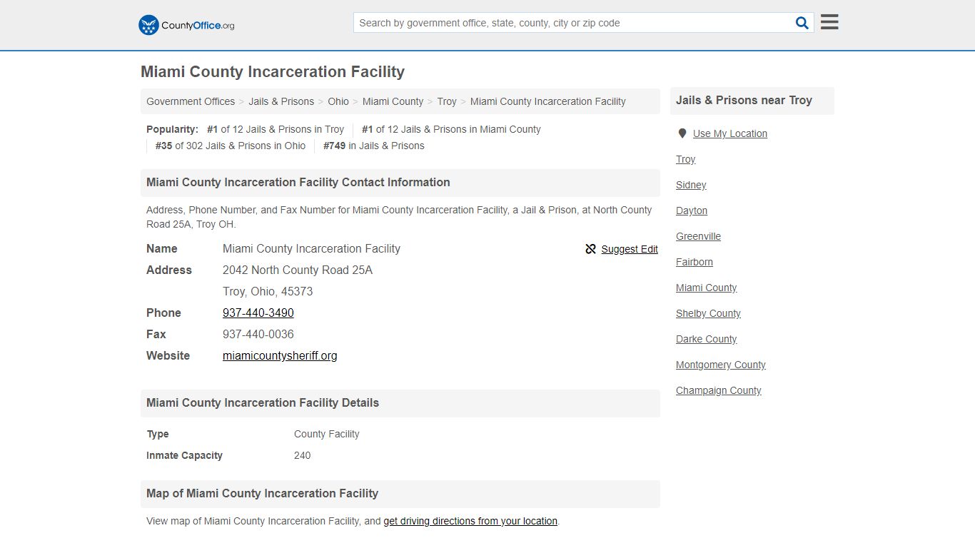Miami County Incarceration Facility