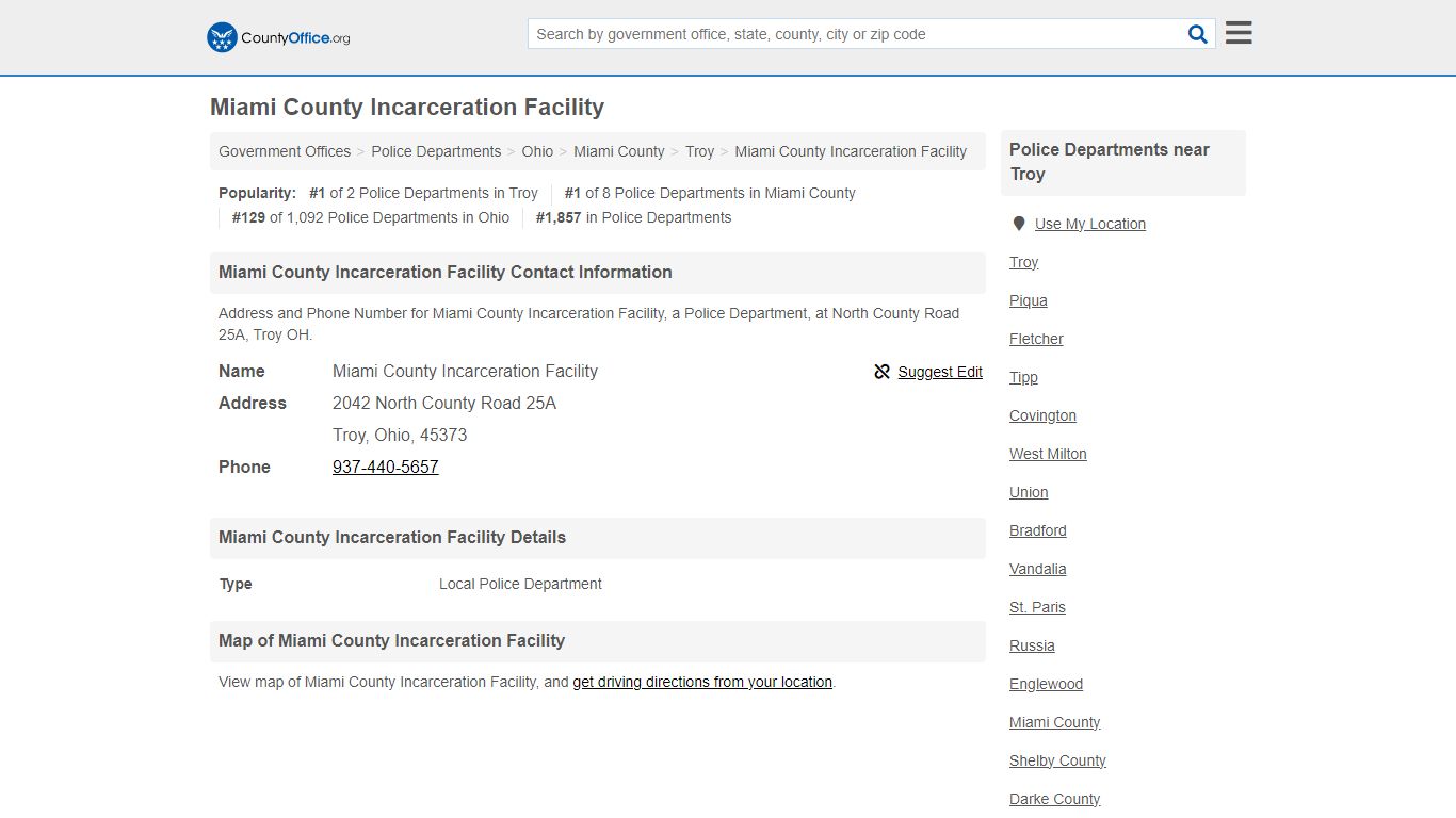 Miami County Incarceration Facility