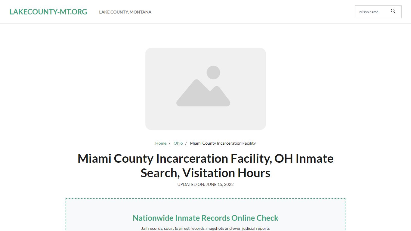 Miami County Incarceration Facility - lakecounty-mt.org